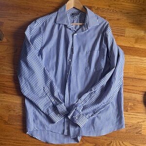 Van Heusen Blue and White Checkered Men's Shirt